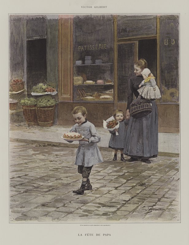Das Fest von Papa von Victor Gabriel Gilbert