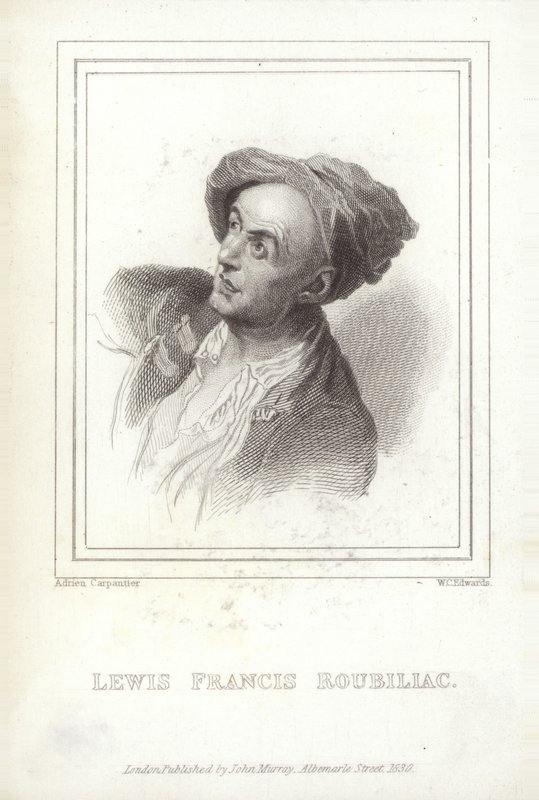 Louis-Francois Roubiliac, französischer Bildhauer von W.C. Edwards
