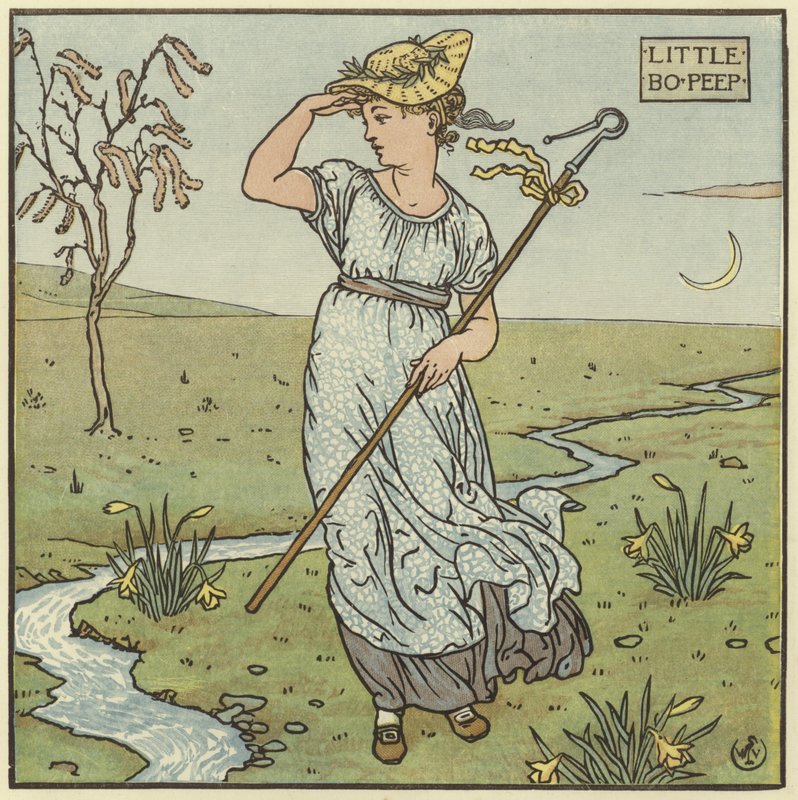 Kleine Bo Peep von Walter Crane