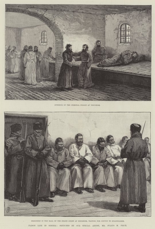 Gefängnisleben in Sibirien von Walter Paget