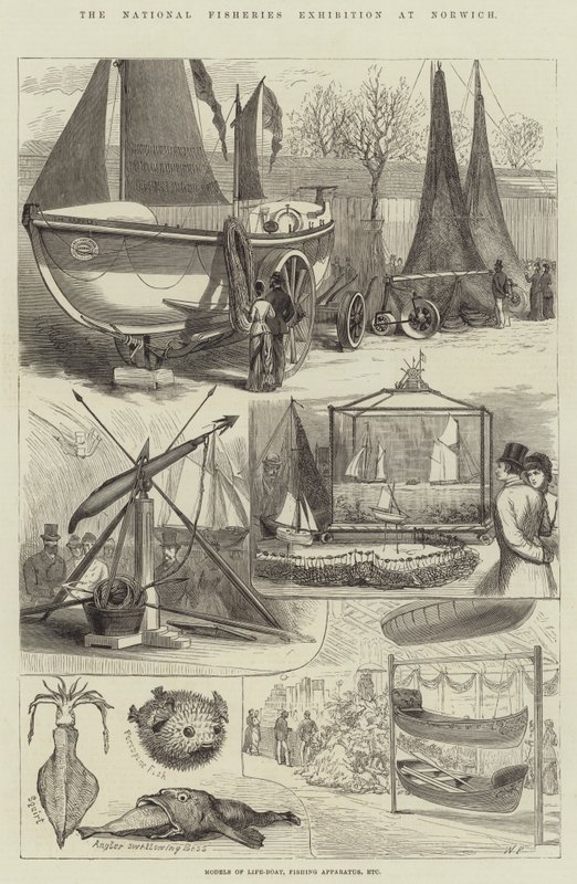Die Nationale Fischereiausstellung in Norwich von Walter Paget