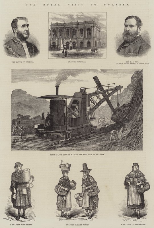 Der königliche Besuch in Swansea von Walter Paget