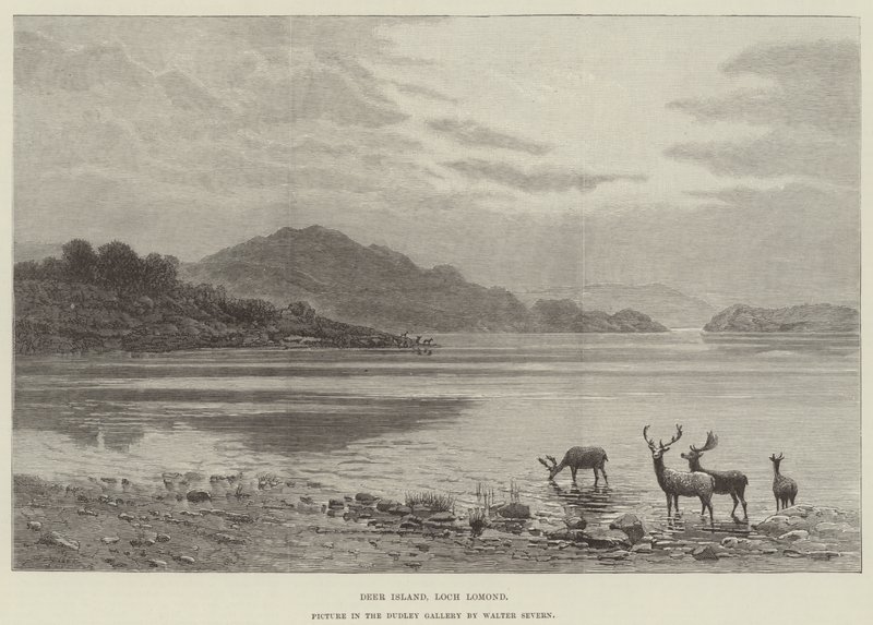 Deer Island, Loch Lomond, Bild in der Dudley Gallery von Walter Severn