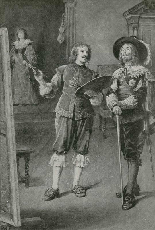 Charles Stuart im Haus von van Dyck von Walter Stanley Paget