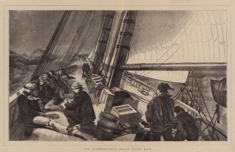 Das internationale Ozean-Yacht-Rennen von Walter William May