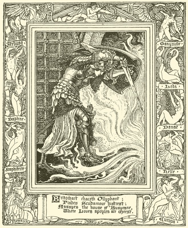 Aus Spensers Faerie Queene (Stich) von Walter (after) Crane