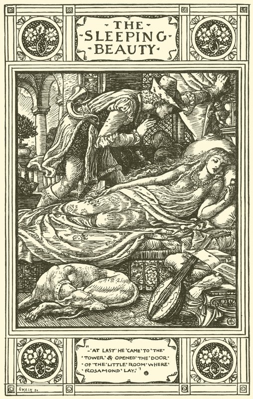 Dornröschen (Stich) von Walter (after) Crane