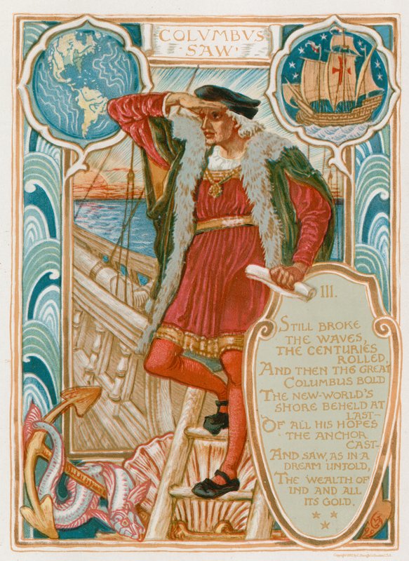 Kolumbus sah von Walter Crane