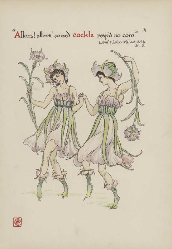 Blumen aus Shakespeares Garten von Walter Crane