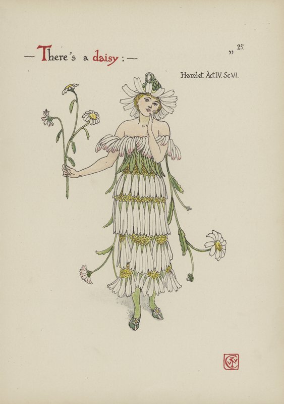 Blumen aus Shakespeares Garten von Walter Crane