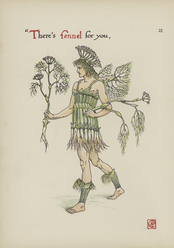 Blumen aus Shakespeares Garten von Walter Crane