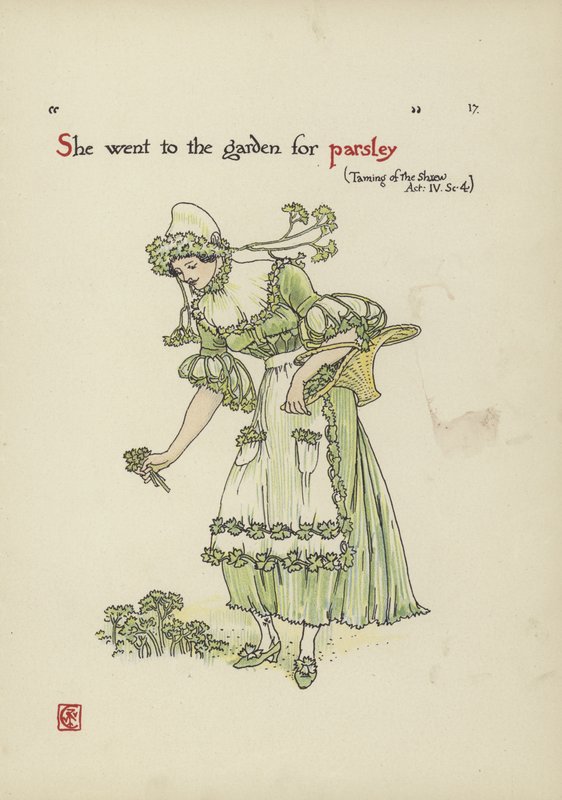 Blumen aus Shakespeares Garten von Walter Crane