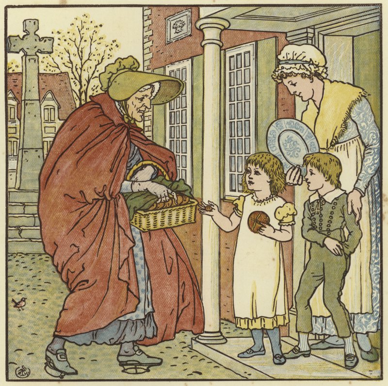Hot Cross Buns von Walter Crane