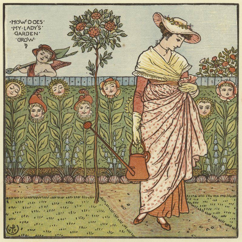 Wie wächst der Garten meiner Dame von Walter Crane