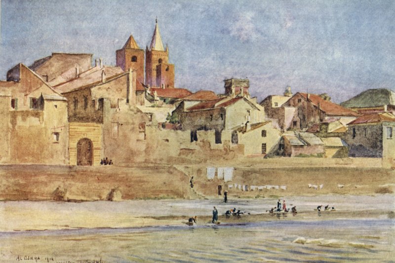 Albenga, vom Centa, Italien von Walter Frederick Roofe Tyndale