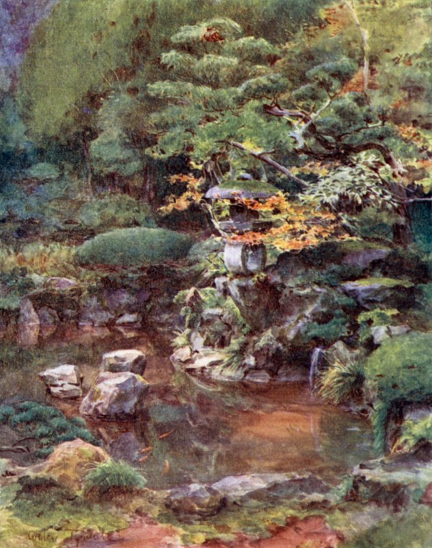 Garten in Ashinoyu von Walter Frederick Roofe Tyndale