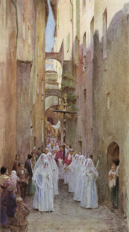Prozession, San Remo, Italien von Walter Frederick Roofe Tyndale