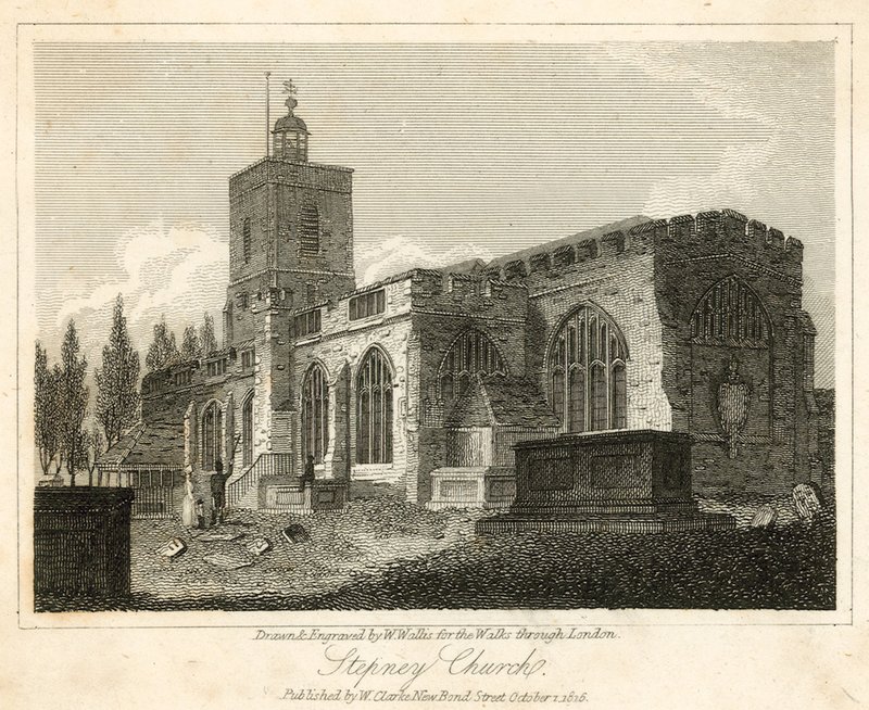 Stepney Kirche, London von Walter Wallis