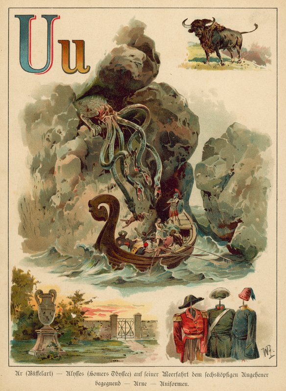Buchstabe U (Chromolitho) von Walter Zweigle