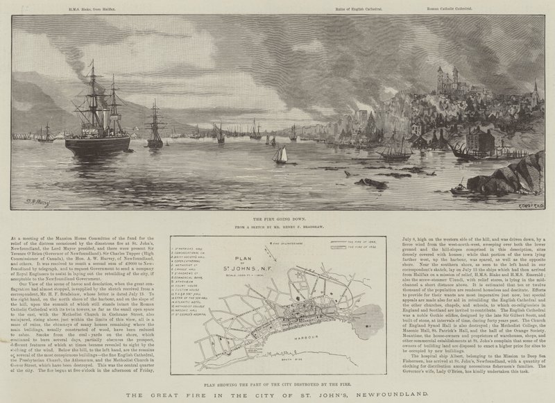 Das große Feuer in der Stadt St. John