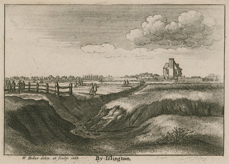 Bei Islington, der New River Head von Wenceslaus Hollar