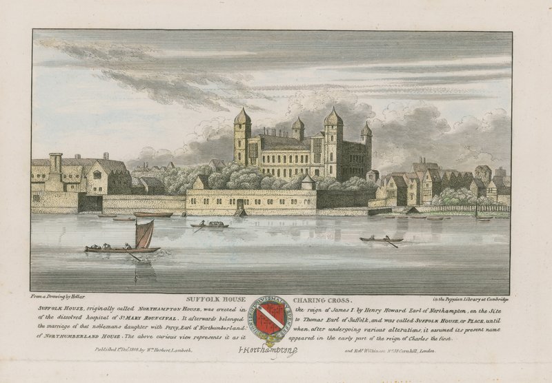 Suffolk House, Charing Cross, London von Wenceslaus Hollar