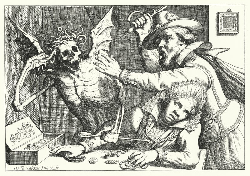 Die Geizigen und der Tod von Werner van den Valckert