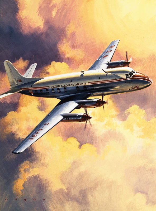 Unidentifiziertes BEA-Flugzeug von Wilf (20th century) Hardy