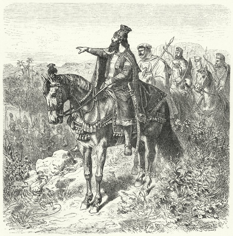 Kyros der Große, persischer Kaiser (Gravur) von Wilhelm Camphausen