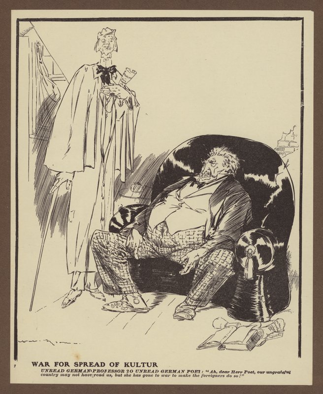Krieg zur Verbreitung der Kultur (Lithographie) von Will Dyson