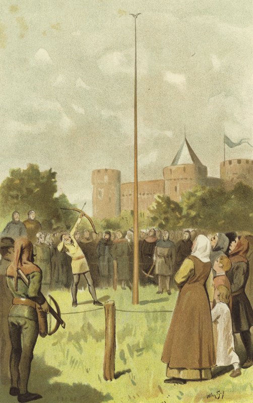 Vogelschießen, Niederlande, 14. Jahrhundert von Willem II Steelink