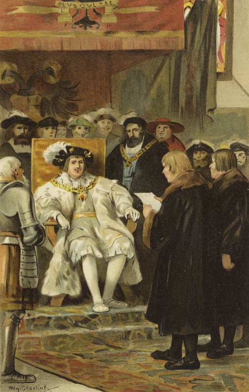 Inauguration von Karl V., Groningen, Niederlande, 1523 von Willem II Steelink