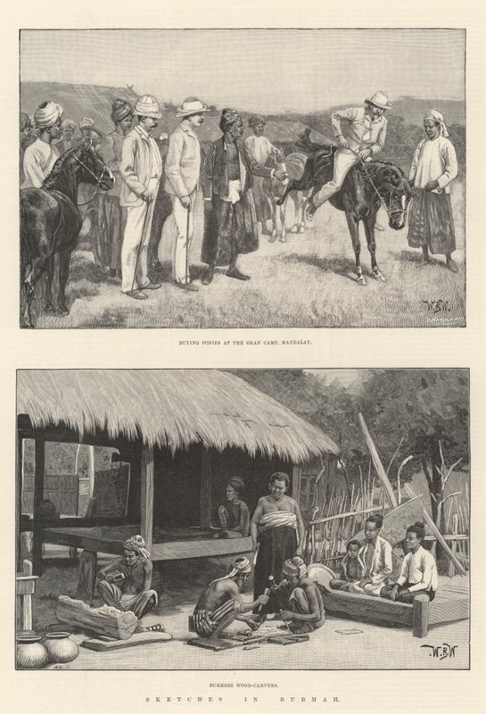 Skizzen in Burma von William Barnes Wollen