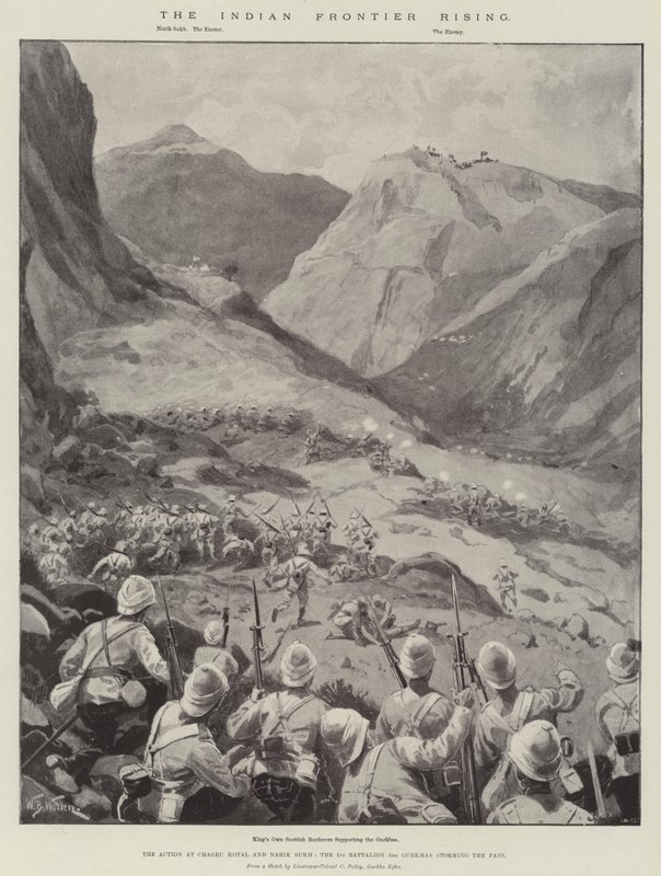 Der Aufstand an der indischen Grenze von William Barnes Wollen