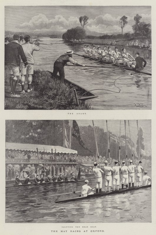 Die Mai-Rennen in Oxford von William Barnes Wollen