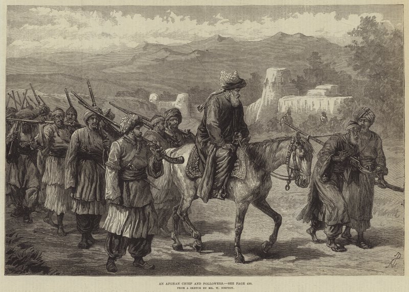 Ein afghanischer Häuptling und Anhänger von William Crimea Simpson