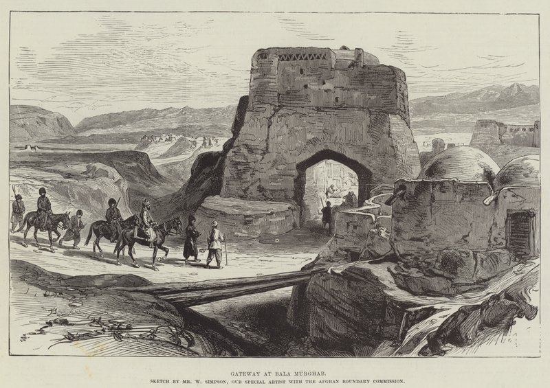 Tor bei Bala Murghab von William Crimea Simpson