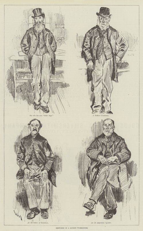 Skizzen in einem Londoner Arbeitshaus von William Douglas Almond