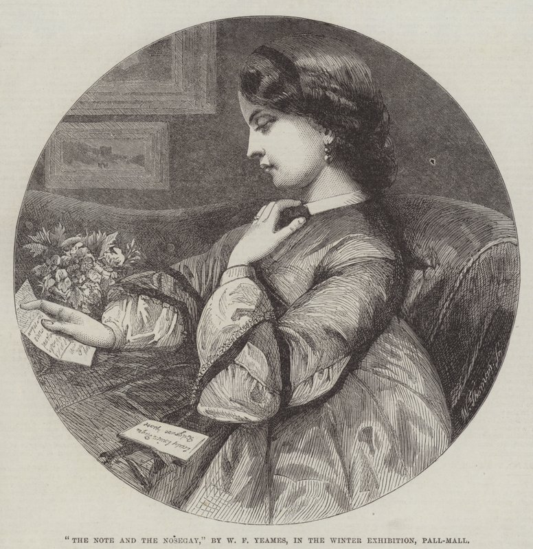 Die Notiz und das Sträußchen von William Frederick Yeames
