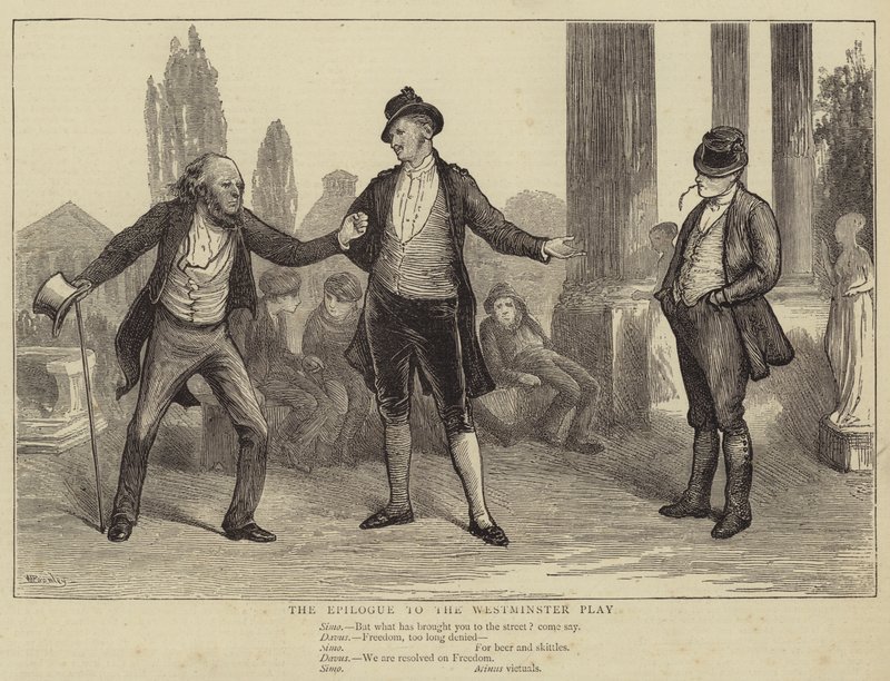 Der Epilog zum Westminster-Spiel von William III Bromley