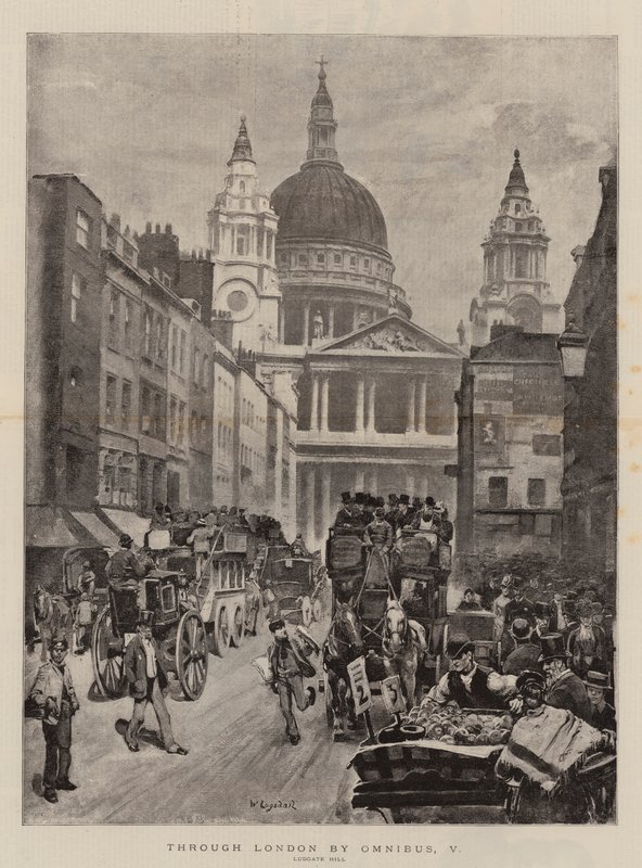 Durch London mit dem Omnibus, V von William Logsdail