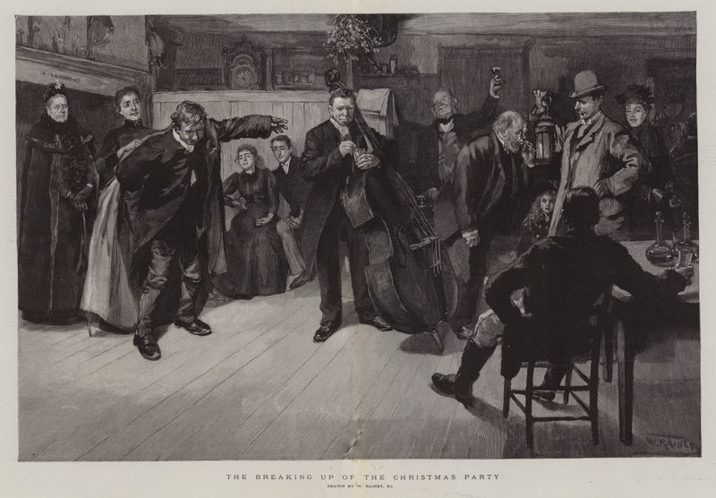 Das Ende der Weihnachtsfeier von William Rainey