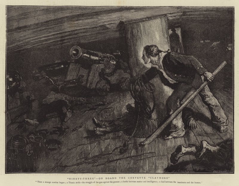 Dreiundneunzig, an Bord der Korvette Claymore von William Small
