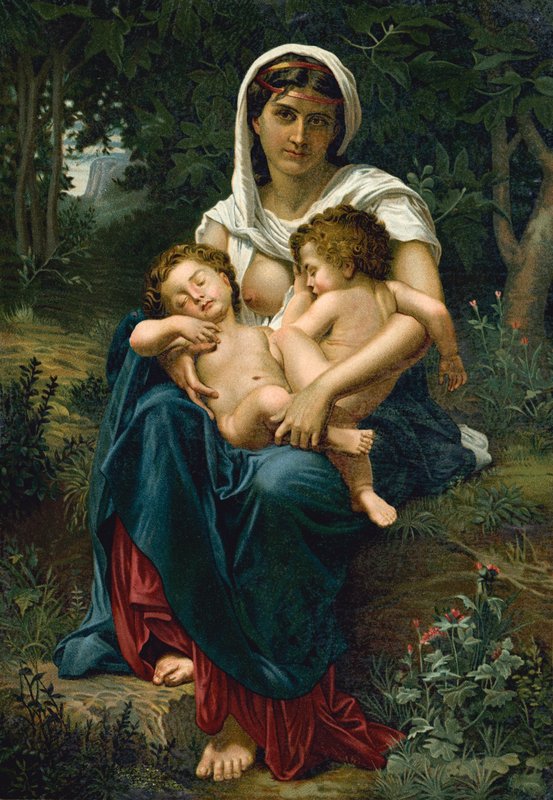 Nächstenliebe von William Adolphe (after) Bouguereau