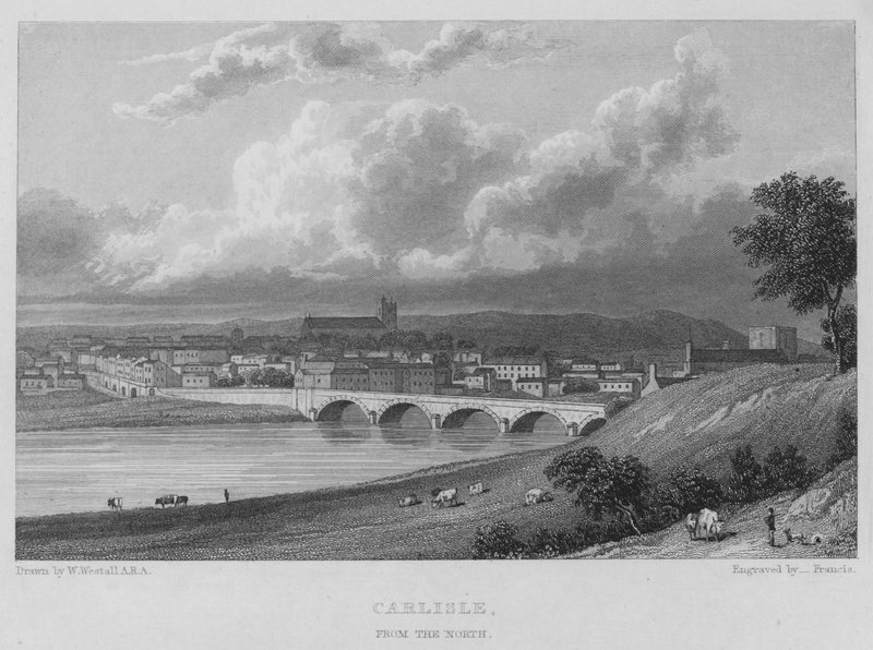 Carlisle, vom Norden (Stich) von William (after) Westall