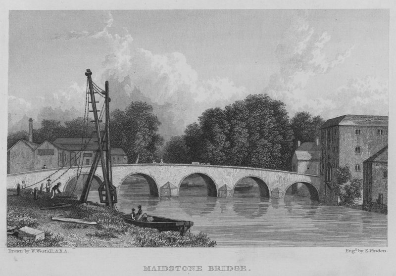 Maidstone Bridge von William (after) Westall