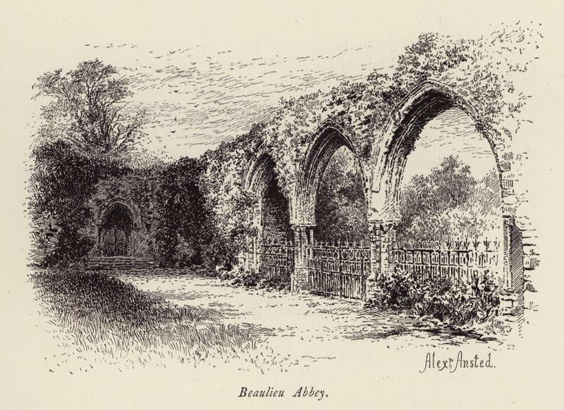 Beaulieu-Abtei (Stich) von William Alexander Ansted