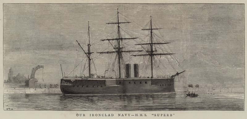 Unsere Panzermarine, HMS Superb von William Edward Atkins