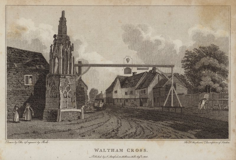 Waltham Cross, London (Stich) von William Ellis