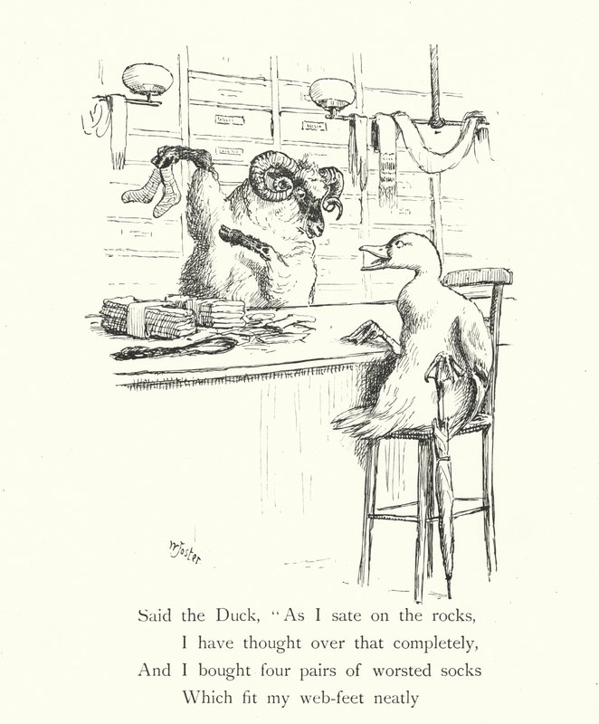 Die Ente und das Känguru (Gravur) von William Foster